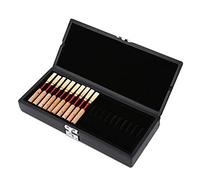 VGBEY Reed CAS, Estuche Oboe Reedcase, Caja de Almacenamiento de 2 Capas para 40pcs Oboe Cañas con Cubierta de Cuero + PU de Cuero Reed Case Holder Oboe Reed Case