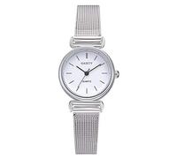 VGBEY Reloj de Pulsera para Mujer, 2 Colores, de Calidad, Casual, pequeño, Redondo, con Correa de aleación Ajustable para Mujer (Blanco)
