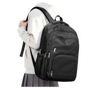 VGCUB Mochila Mujer Mochilas de Escolares Instituto Adolescentes Niño Chica Chico Viaje Trabajo Impermeable Ordenador Portatil Mujer Hombre Casual Universidad School Backpack Travel Negro