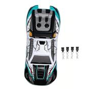 VGEBY 1 16 RC Car Body Shell, Cuerpo de Camión de Reemplazo de PC con Patrón de Graffiti, Orificios de Montaje Preperforados, Diseño Liviano, para SCY16101 SCY16102 SY16101PRO SY16102PRO (Green)