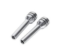 VGEBY 1 par de Pasadores de Cerradura de Puerta Interior, Cubierta de Aluminio para la Seguridad del Vehículo, Fácil Instalación con Acabado Premium, Rojo o Plateado para la Mayoría de los Modelos