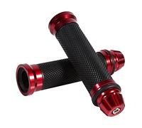 VGEBY 1 par de puños de motocicleta, 7/8 pulgadas manillar de motocicleta 22 mm universal antideslizante de goma para motocicleta (color: rojo)