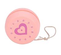 VGEBY 1 yoyo juguete, juguete educativo para enseñanza, bonito patrón de dibujos animados, bola de yoyo de madera para niños (corazón rosa) juguete para exteriores