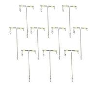 VGEBY 10 Piezas de broches giratorios en Forma de T, Acero Inoxidable, giratorios de 3 vías para Pesca, con Cuentas Luminosas. Antienredos Surfcasting