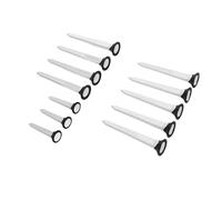 VGEBY 12 Tees de Golf, Ajustable Profesional con 5 Niveles y Diseño de Fricción Reducida, Accesorios de Golf de Plástico de Nailon para Hombres y Mujeres