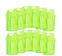 VGEBY 12 piezas de chaleco deportivo para adultos, chaqueta de casulla, chándal de malla transpirable para entrenamiento, fútbol, baloncesto, rugby
