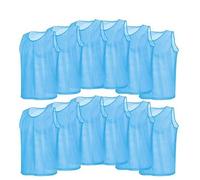 VGEBY 12pcs Camisetas Chaleco Deportivo Adultos Chasuble Chaqueta Chándal Hombres Entrenamiento Transpirable Malla para Fútbol Baloncesto Rugby
