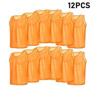 VGEBY 12pcs Camisetas Chaleco Deportivo Adultos Chasuble Chaqueta Chándal Hombres Entrenamiento Transpirable Malla para Fútbol Baloncesto Rugby