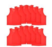 VGEBY 12pcs Petos de Entrenamiento Petos de Fútbol para Niños (Color : Rojo)
