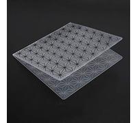 VGEBY 2 Carpetas de Relieve - Plantillas de Plástico Cóncavas Convexas para Hacer Tarjetas y Decoración de álbumes de Recortes - Ideal para Amantes de las Manualidades - (plástica)