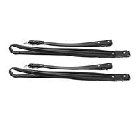 VGEBY 2 Correas Ajustables para Acordeón, de Piel Sintética de Primera Calidad con Suave Acolchado, para Acordeones de 16 a 120 bajos. (BLACK)