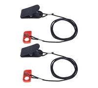VGEBY 2 Interruptores de Seguridad para Cinta de Correr, Llave de Bloqueo de Seguridad con Clip Magnético de Parada de Emergencia con Succión Magnética Circular para Cinta de Correr