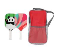 VGEBY 2 Paletas de Pickleball, Superficie de Fibra de Vidrio con Marco de PVC y Agarre de PU para un Rendimiento y Control Superiores, Raquetas Ligeras de Pickleball para Niños