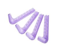 VGEBY 2 Pares de Protectores de Patines, Cubiertas de Silicona para Patines en Hielo, Ajustables con Diseño de Resorte para de Hockey, Artísticos 24-42 (Purple)