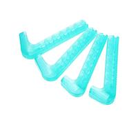 VGEBY 2 Pares de Protectores de Patines, Cubiertas de Silicona para Patines en Hielo, Ajustables con Diseño de Resorte para de Hockey, Artísticos 24-42 (Hielo)