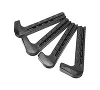 VGEBY 2 Pares de Protectores de Patines, Cubiertas de Silicona para Patines en Hielo, Ajustables con Diseño de Resorte para de Hockey, Artísticos 24-42 (Black)