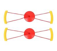 VGEBY 2 Piezas niños tirando Bolas de Juguetes, Chico Interactivo tirando Bolas expansor de Pecho Ejercicio Placa de tracción(Rojo) Children's Sports Equipment