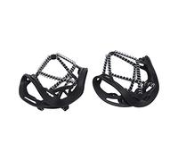 VGEBY 2 Piezas Tacos de Hielo para Zapatos Empuñaduras de Nieve Tacos de Tracción Crampones Antideslizantes para Caminar en Invierno con Picos de Acero Inoxidable para Pesca en Hielo