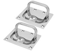 VGEBY 2 uds, Mango de Cubierta de Cubierta, escotilla de Barco de Acero Inoxidable, Mango de Cubierta de Cubierta, Accesorios de Hardware de Barco, Anillo de casillero