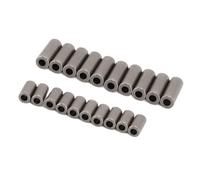 VGEBY 20 Manguitos de Engarce de Pesca, Tubos de Manguito de Engarce de Cobre Chapado para Líneas de Pesca de Nailon, con Paredes Interiores Lisas para en el Mar y Deportes Al