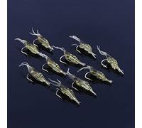 VGEBY 20pcs Camarones Simulan Señuelos Cebos Juego de Señuelos de Pesca Suave Artificial Casting Lures con Gancho