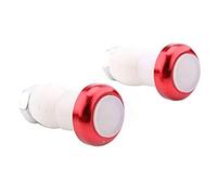 VGEBY 2Pcs Tapones Manillar con Luz Intermitentes para Bicicleta Luz Señal Indicador de Dirección (Color : Rojo)
