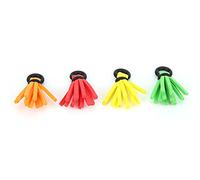 VGEBY 4 Flotadores de Pesca con Mosca, Indicadores de Golpe de Espuma de Alta Densidad con Anillo de Goma en Forma de O para una Fácil Conexión y Desconexión, Ideal para Pesca con Mosca (4 Colores