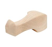 VGEBY 4 Patas de Muebles Talladas a Mano, Patas de sofá de Madera de Caucho Ecológicas para Mesa de Centro y Mesita de Noche, Veta de Madera Natural 12x6cm/15x6cm (12 * 6cm)