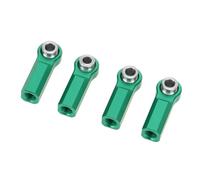 VGEBY 4 Piezas de Extremo de Varilla de Enlace RC, Cabeza de Rótula de Aleación de Alta Resistencia con Rosca M4 CW de 7 Mm de Diámetro, para Coche Modelo a Escala 1/10 (Green)