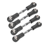 VGEBY 4 Piezas de Varilla de Tracción de Servo de Dirección de Tornillo Ajustable M4, Hecha de Metal para un Tiempo de Servicio Prolongado, con Rango Ajustable de 77-87 Mm, para