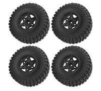 VGEBY 4 Ruedas de Camión RC de Recorrido Corto, Neumático de Goma de 120 Mm de Diámetro, Cubo Hexagonal de Plástico con Agarre Mejorado y Amortiguación Fuerte, para Slash 4x4 2WD HPI
