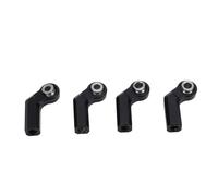 VGEBY 4 UNIDS Junta de Rótula de Metal de Aleación de 7,0 Mm de Diámetro Rosca M4 Junta de Rótula de Curva de Coche RC de Alta Precisión con Oxidación Dura para Actualización de (Black)