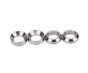 VGEBY 4pcs Espaciador Bicicleta Montaña Separador Arandela Tornillo de Freno M6 Cóncavo Convexo Equilibrador para Bicicletas (Color : Titanium)
