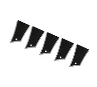 VGEBY 5 Piezas de Tapas para de Guitarra, Placa de Plástico Negra con Línea Blanca, Trapecio, Pieza de Repuesto para bajo Eléctrico, Resistente a Arañazos e Impactos, para