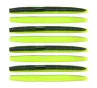 VGEBY 8 Cebos de Pesca de Gusano AR24, 10 Cm, 6,5 G, Señuelo Artificial Suave Realista con Color Brillante para Muchos Tipos de Peces (#1)