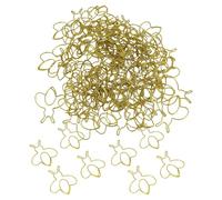 VGEBY 80 Clips de Papel con Forma de Abeja de Dibujos Animados, Divertidos Marcadores para Organizar Archivos, Materiales de Hierro de Colores Brillantes (GOLD)