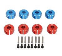 VGEBY 8PCS RC Wheel Hex Hub, Aleación de Aluminio Ligero RC Car Wheel Drive Hex Hub Adapter con Pasadores para Redcat 1/10 RC Modelo de Coche (7mm)
