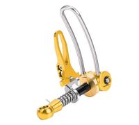 VGEBY Abrazadera de Sillín de Bicicleta Plegable, Collar de Tubo de Sillín de Aleación de Aluminio, Abrazadera de Tija de de 31,8 Mm para Bicicletas Plegables y 3sixty (GOLD)