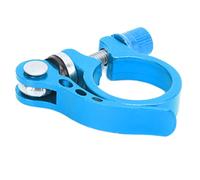 VGEBY Abrazadera para Tija de Sillín, Clip de Tubo de Sillín de Liberación Rápida de Aleación de Aluminio con Funcionamiento Suave y Perno de Fijación Resistente para Bicicletas de (BLUE)