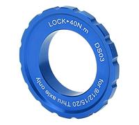 VGEBY Accesorio para Bicicleta, Centerlock Lockring Center Lock Wheelset Hub Barrel Shaft Disc Rotor Lock Ring para Bicicleta Mountain Bike (Azul)