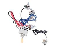 VGEBY Accesorios de Cables para Guitarra Eléctrica, Kit de Arnés de Cableado con Interruptor de 3 Vías Precableado para Tecnología Precisa y Diseño Compacto (sombrero amarillo)