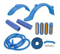 VGEBY Accesorios de Repuesto para Patinete Eléctrico, Guardabarros Trasero Delantero para Patinete Eléctrico, Cubierta Lateral, Cubierta de Silicona para Freno de Mano, Empu?adura de Silicona(Azul)