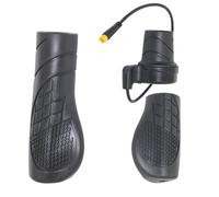 VGEBY Acelerador de Medio Giro, Empuñadura de Goma a Prueba de Golpes, Enchufe M8 de 3 Pines, Control de Velocidad Preciso, Adecuado para Bicicleta Eléctrica, Scooter y Motocicleta (20X)