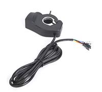 VGEBY Acelerador de Pulgar, Pantalla LCD de Voltaje, Acelerador de para Bicicleta Eléctrica y Scooter, Identificación Automática de 12 V a 99 V para Monitoreo de Voltaje en Tiempo Real