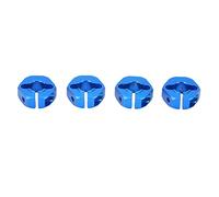 VGEBY Acoplador Combinador de Adaptador de Cubo de Transmisión Hexagonal de Rueda de 4 Piezas de 12 Mm, Piezas de Repuesto de Coche RC de Aleación de Aluminio con Tornillos de (Blue)