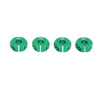 VGEBY Acoplador Combinador de Adaptador de Cubo de Transmisión Hexagonal de Rueda de 4 Piezas de 12 Mm, Piezas de Repuesto de Coche RC de Aleación de Aluminio con Tornillos de (Green)