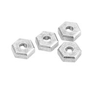 VGEBY Acoplador Hexagonal RC 1/16 de 4 Piezas, Adaptador de Cubo de Rueda de Aleación de Zinc con Rendimiento Estable para Coches SCY 16101 16102 16103 16201 1/16 RC