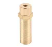 VGEBY Acoplamiento de Eje de Latón de 3 Mm, Adaptador de Conector de Eje de Motor con Tornillo para una Fijación Segura, Borde Hexagonal de 10 Mm, Longitud 30,5 para Ruedas Modelo RC