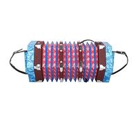 VGEBY Acordeón Concertina para Adultos - Forma Hermosa y única, Color Brillante - Mano de Obra Exquisita, Flexible y Fácil de Usar Adecuado para Principiantes (BLUE)