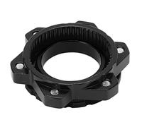 VGEBY Adaptador Centerlock a 6 Pernos, Adaptador de Buje de Aleación de Aluminio con Mecanizado CNC para Buje de Eje Pasante, Compatible con Eje de Bicicleta de Montaña 9 12 15 20 Mm (BLACK)